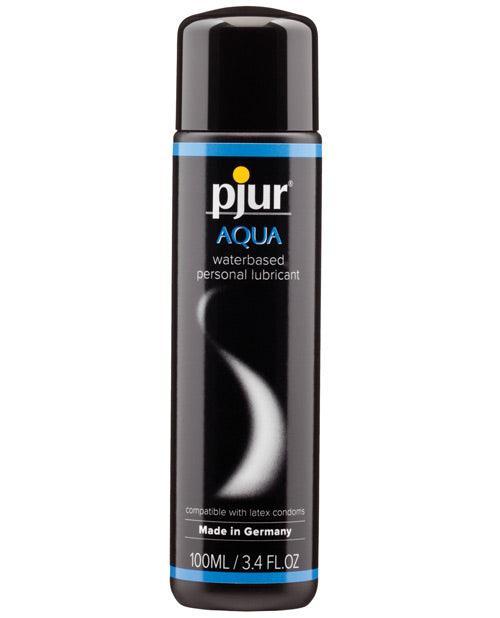 Pjur Aqua water-based lubricant bottle — body-safe, gentle, and ideal for toy-friendly pleasure