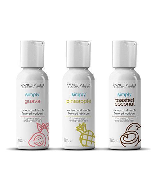3 wicked sensual care lube bottle color white