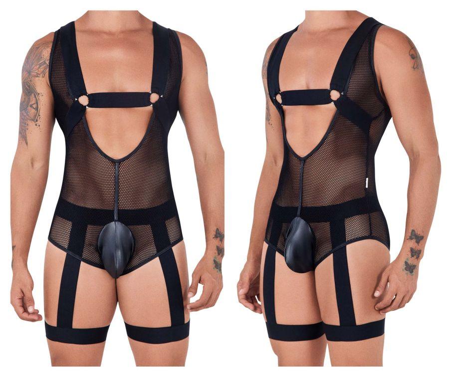 CandyMan 99529X Mesh Garter Bodysuit