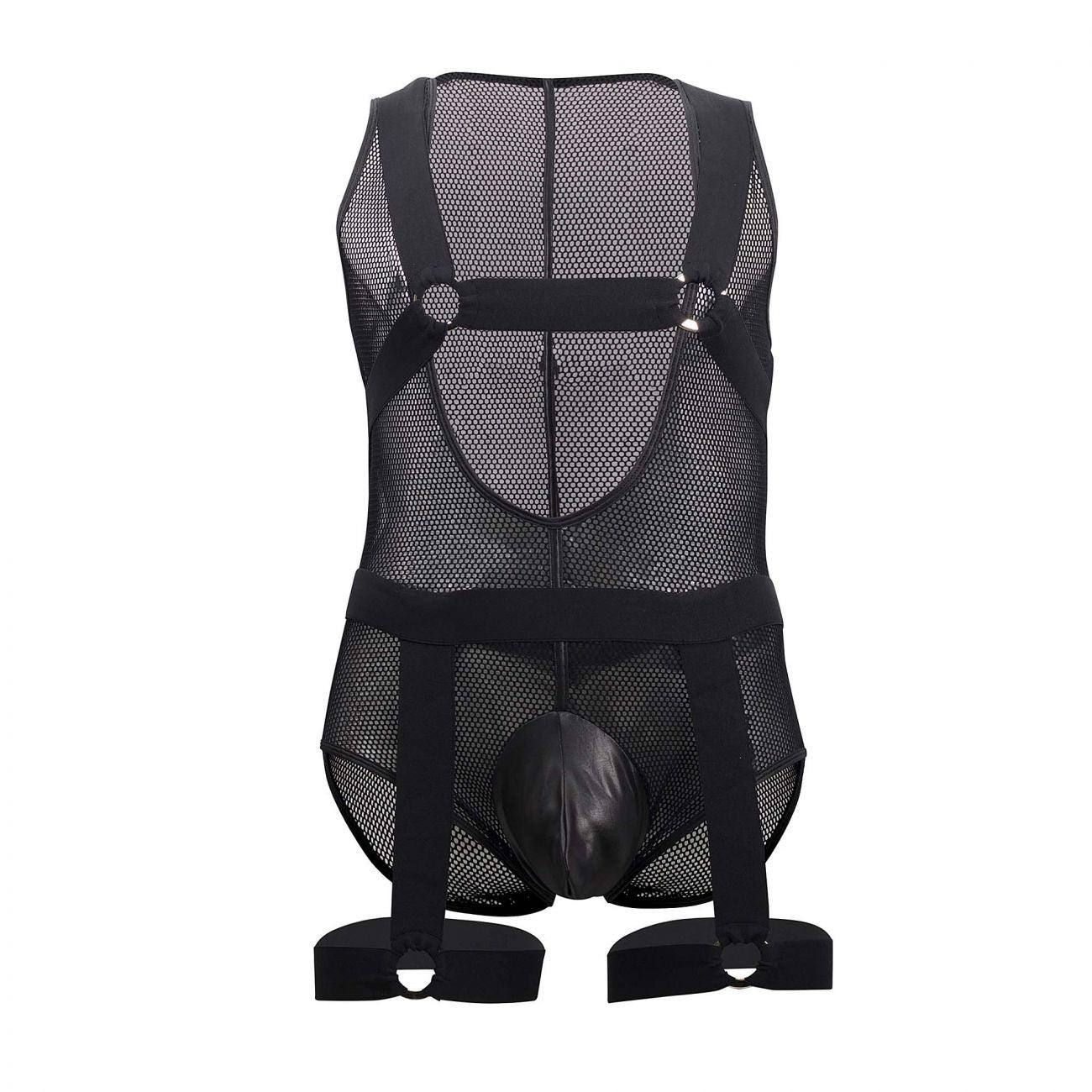 CandyMan 99529X Mesh Garter Bodysuit