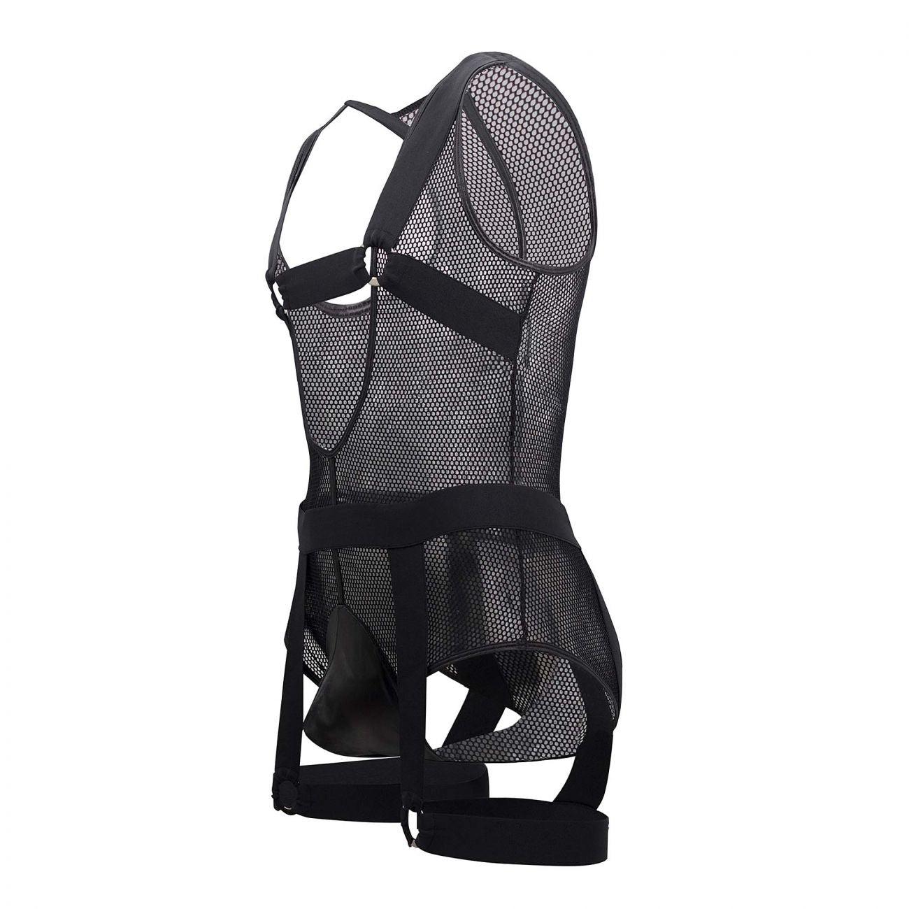 CandyMan 99529X Mesh Garter Bodysuit