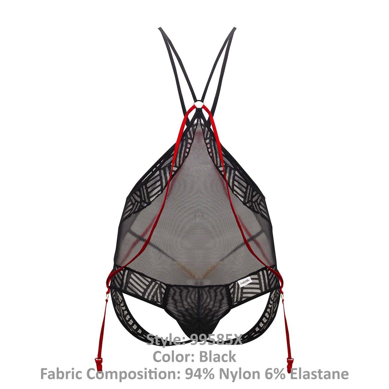 CandyMan 99585X Mesh-Lace Bodysuit
