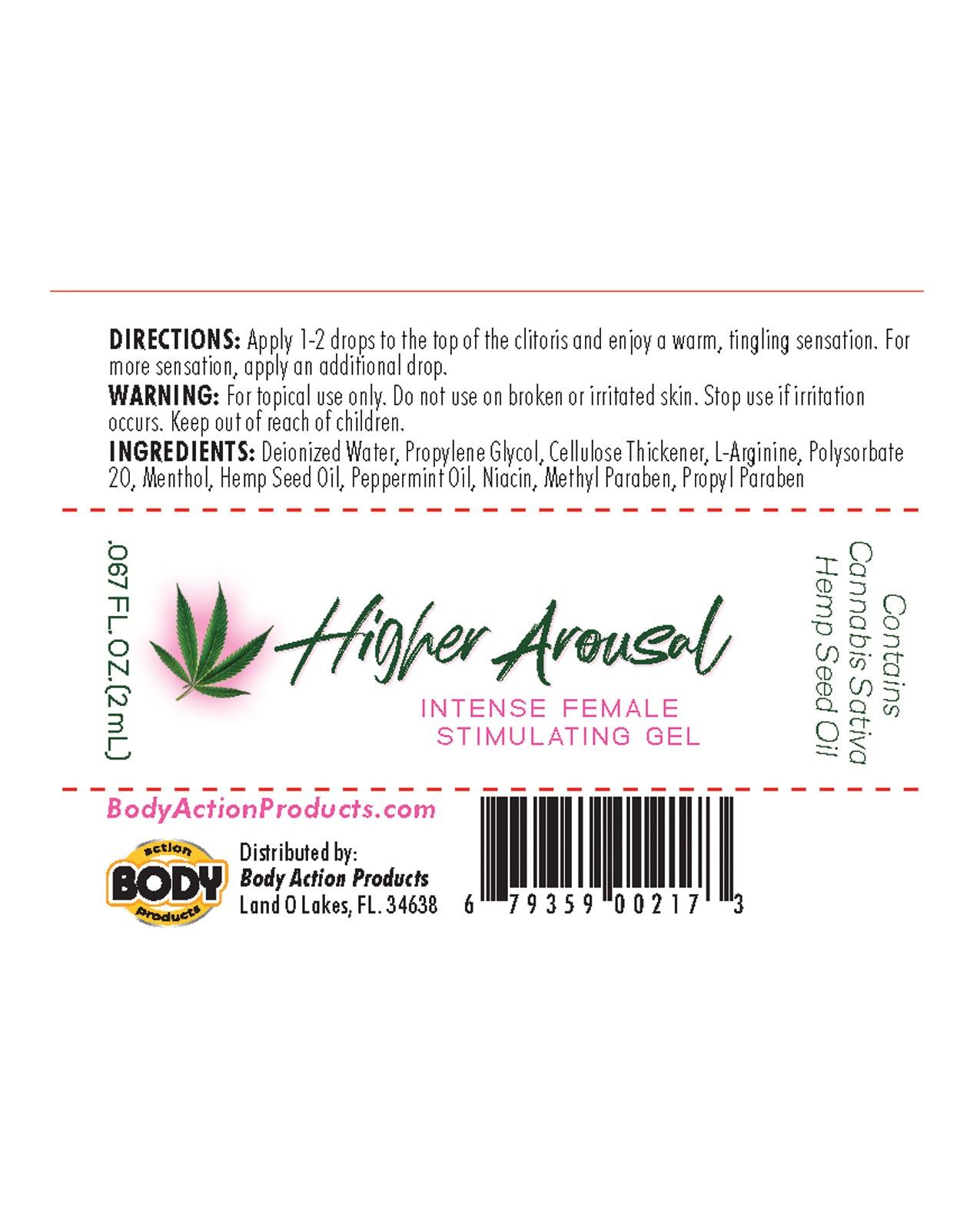 Higher Arousal Female Stimulating Gel - 1/2 oz