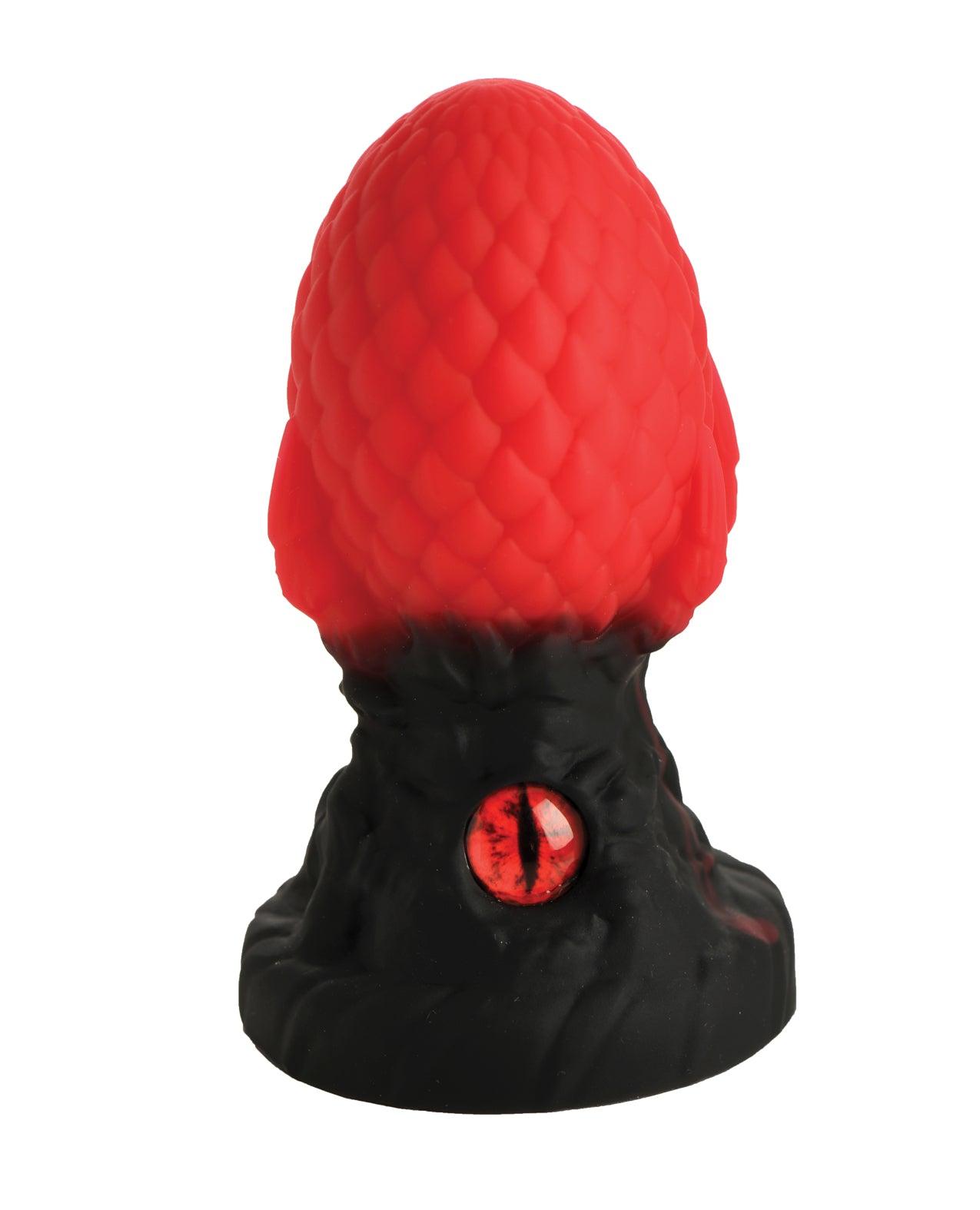 Creature Cocks -  Eye of the Dragon Silicone Butt Plug - Red