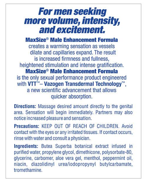 product image,Max Size Male Enhancement Cream - Individual Foil Packet