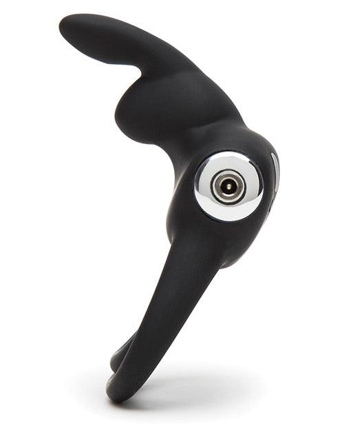 image of product,Happy Rabbit Cock Ring - Black