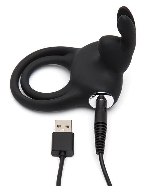 image of product,Happy Rabbit Cock Ring - Black