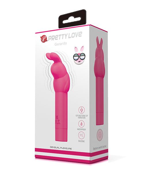 product image, Pretty Love Gerardo Bunny Vibrator - Hot Pink