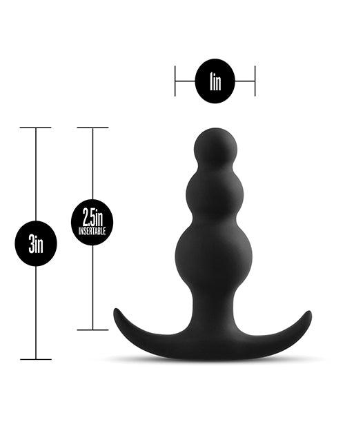 product image,Blush Anal Adventures Beaded Plug - Black