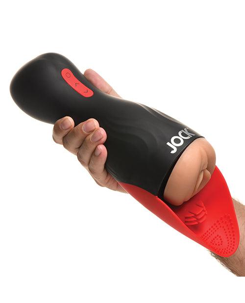 image of product,Curve Toys Jock Sucking & Vibrating stroker Masturbator