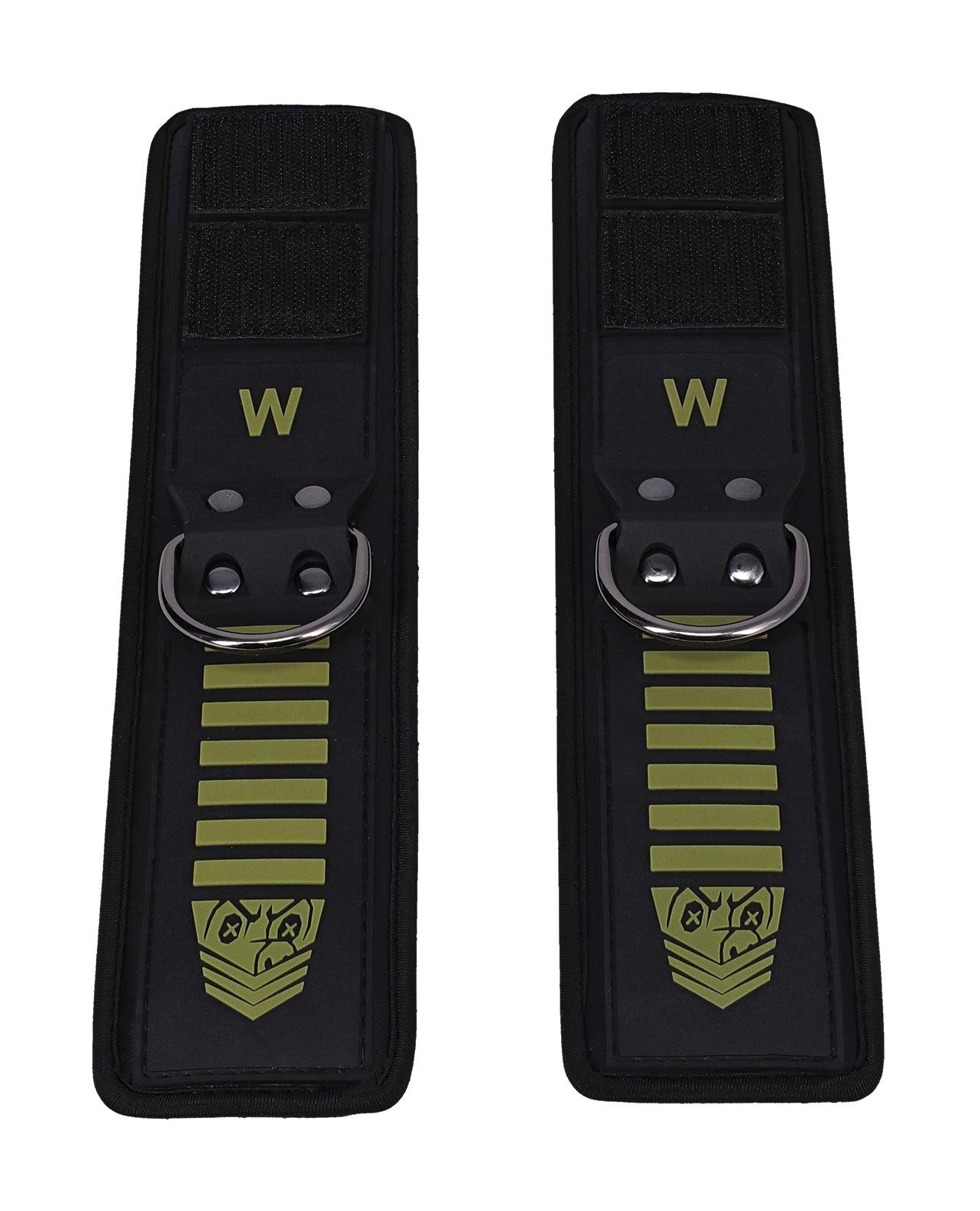 image of product,Fort Troff Tactical Wrist Cuffs - Black/Green