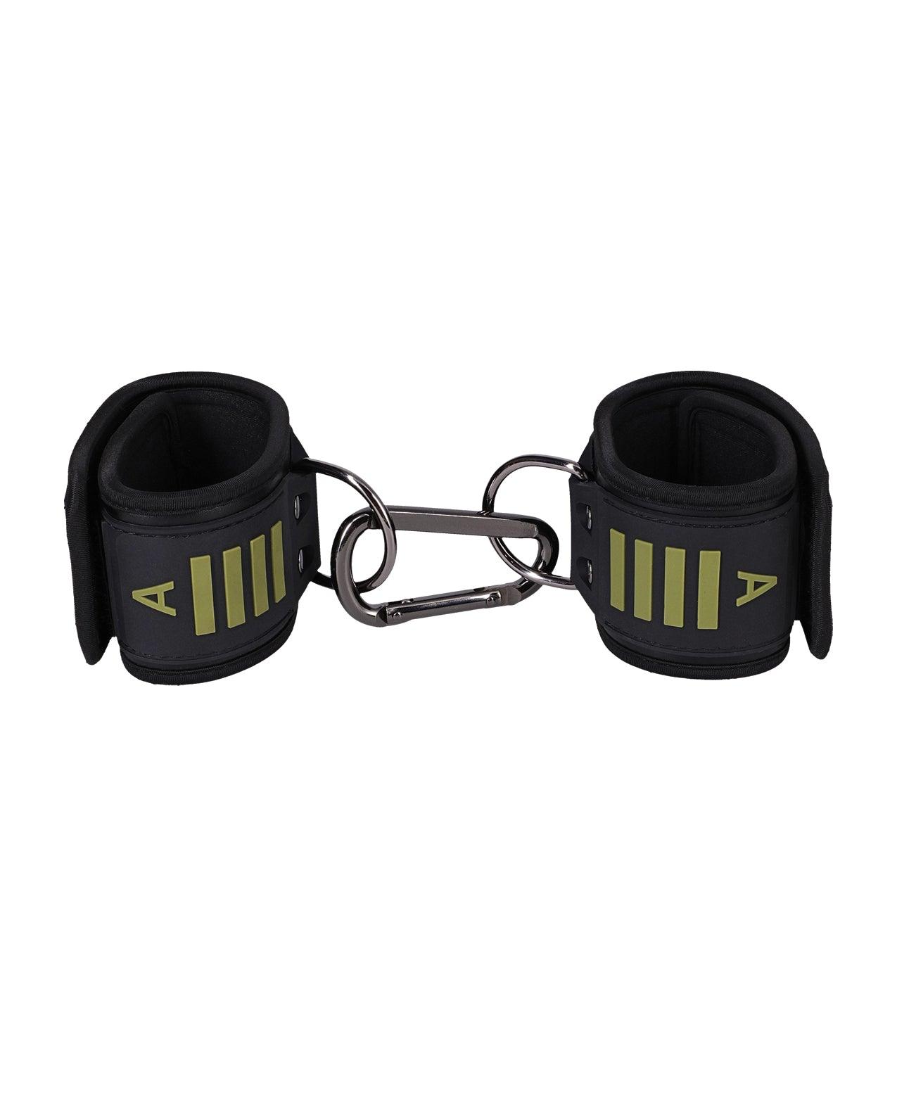 image of product,Fort Troff Tactical Ankle Cuffs - Black/Green