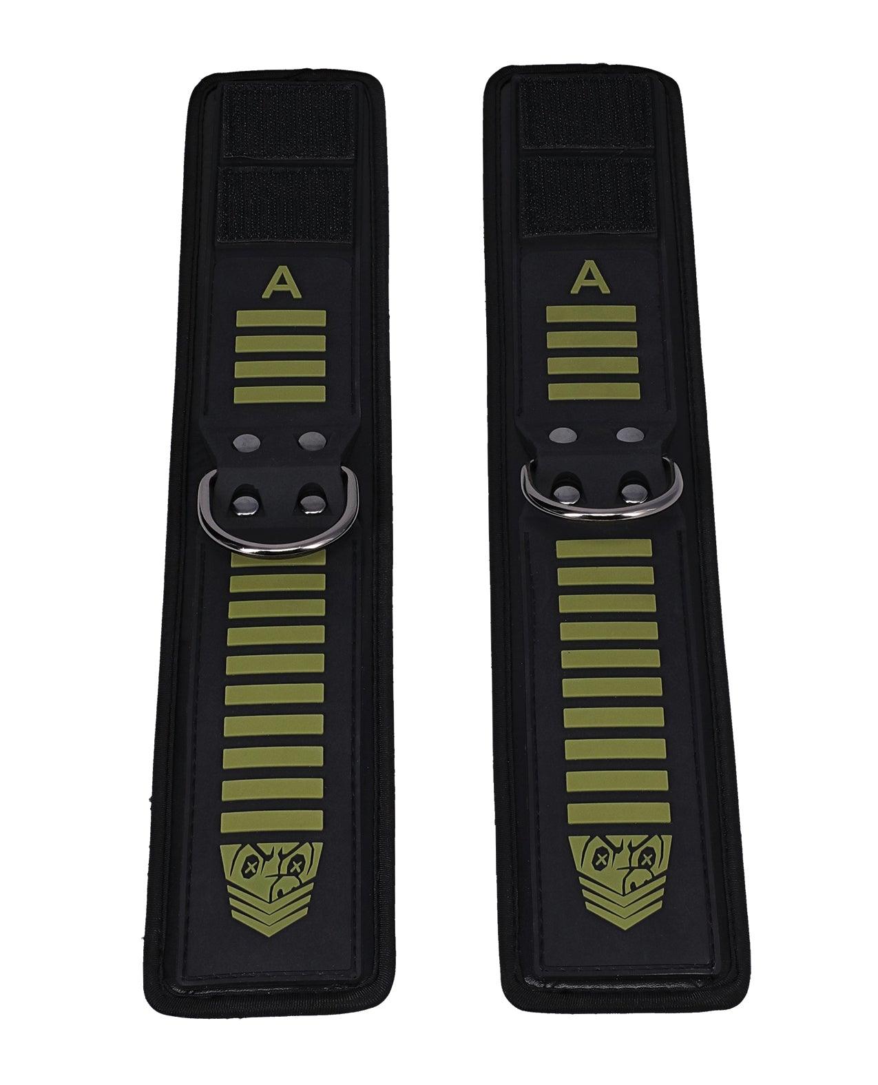 image of product,Fort Troff Tactical Ankle Cuffs - Black/Green