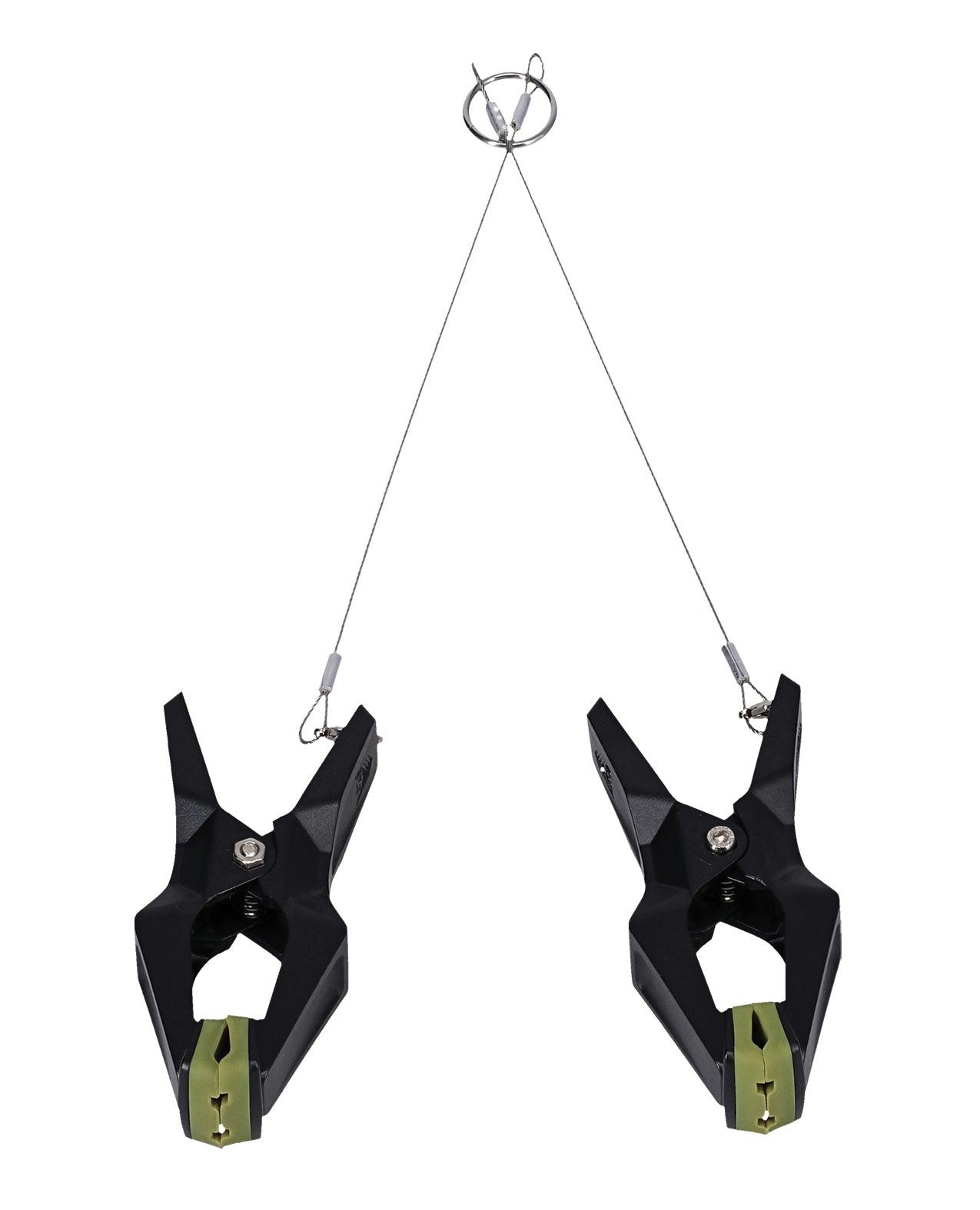 image of product,Fort Troff Hardwire Hanger Nipple Clamps - Black