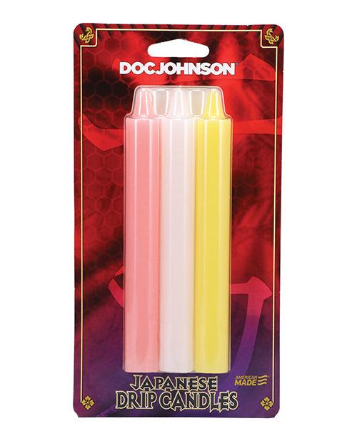 image of product,Japanese Drip Candles - Pack Of 3