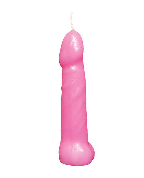 image of product,Bachelorette Party Pecker Party Candles - Pink Pack of 5