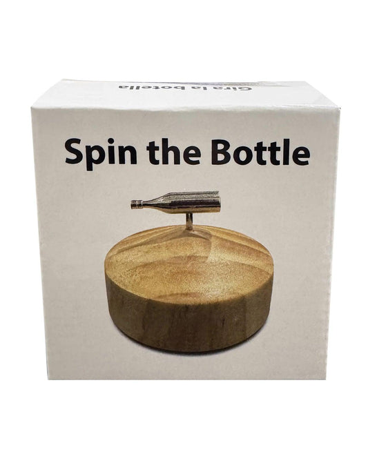 product image,Spin The Bottle - Silver/Wood