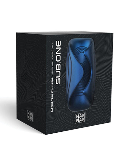 product image,Manwan Sub-One Tapping Male Masturbator - Stellar Blue