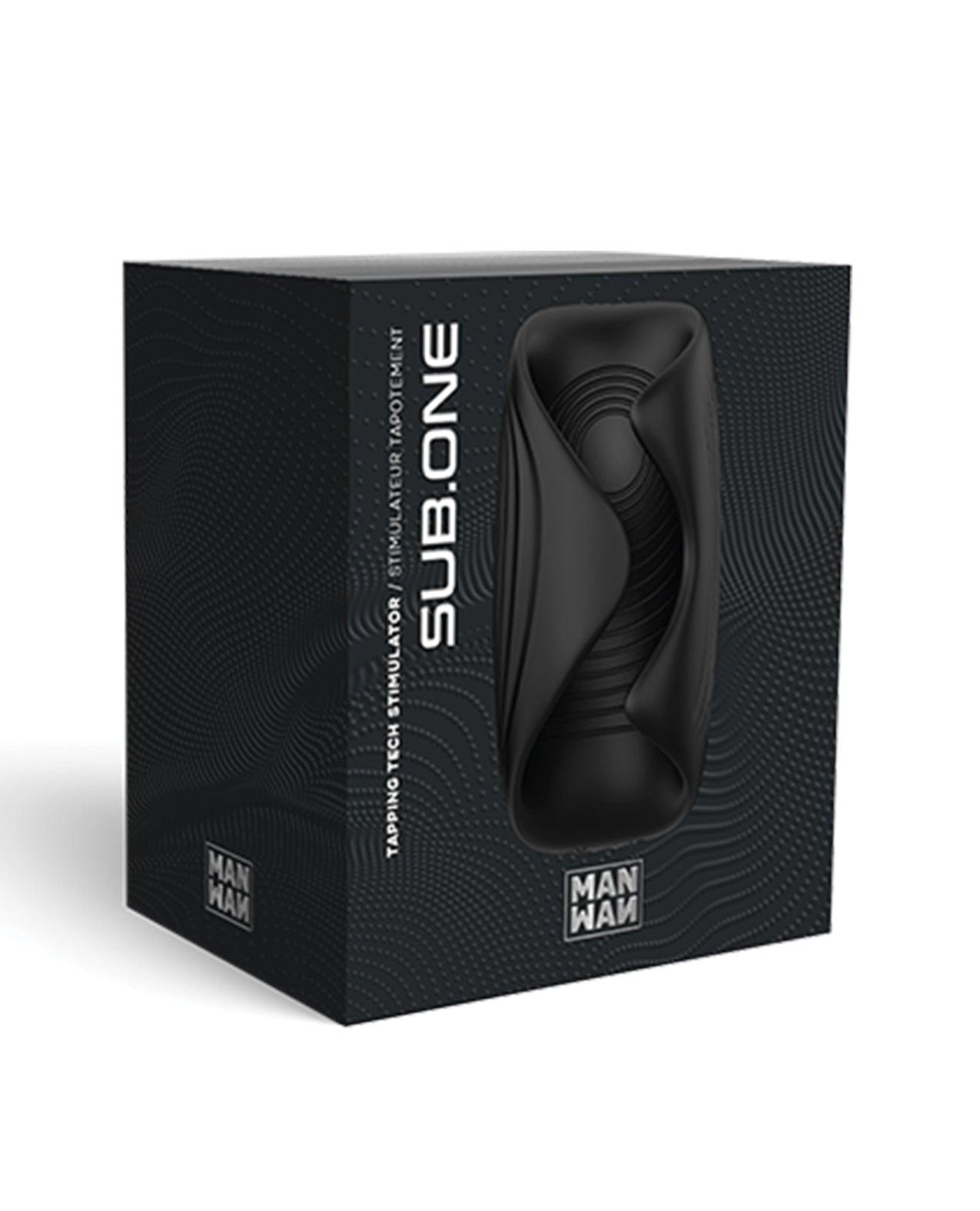 image of product,Manwan Sub-One Tapping Male Masturbator - Infinite Black
