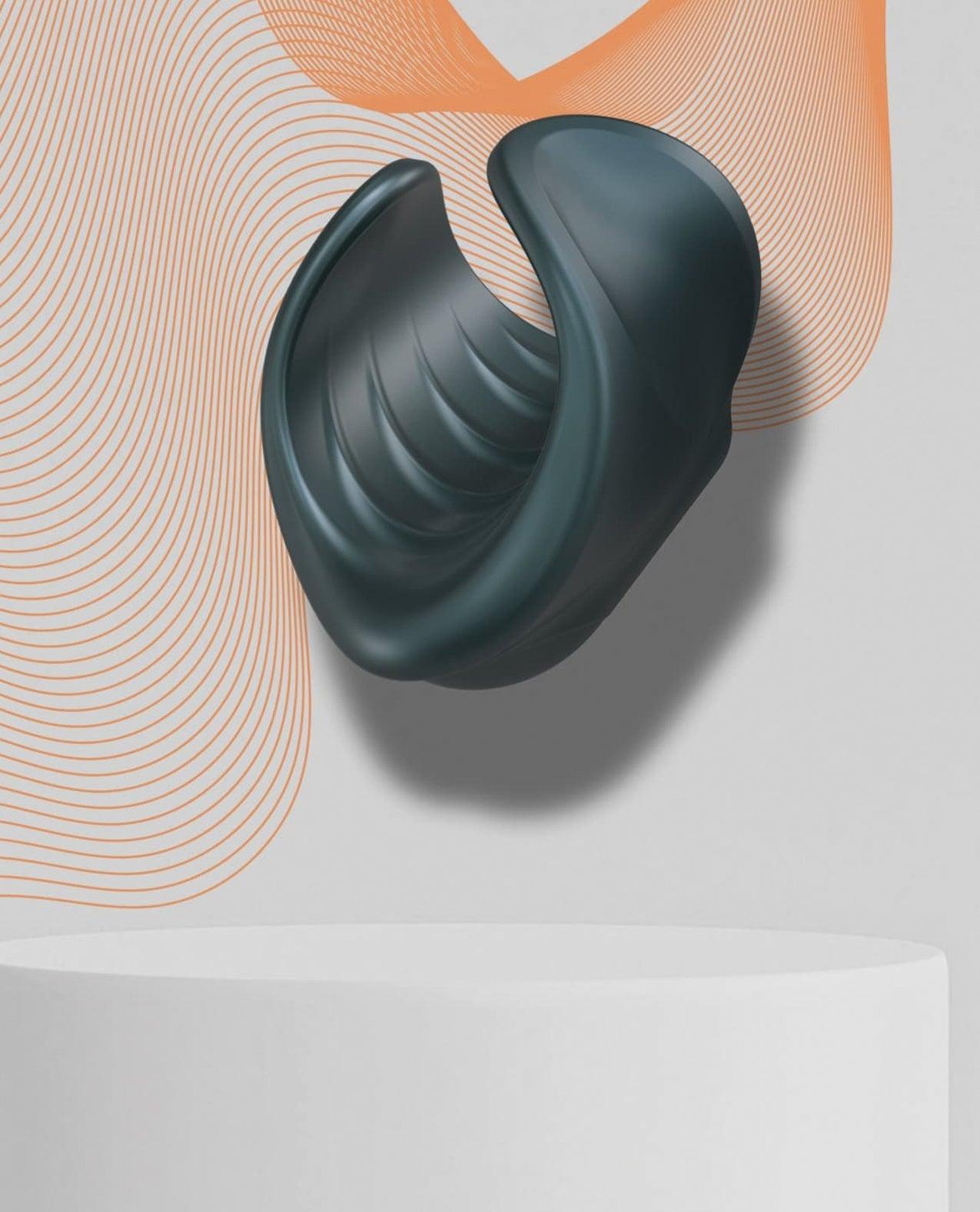 image of product,Manwan Starter Travel Vibrating Masturbator - Pine Grey
