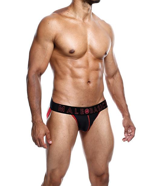 product image, Male Basics Neon Jockstrap Red