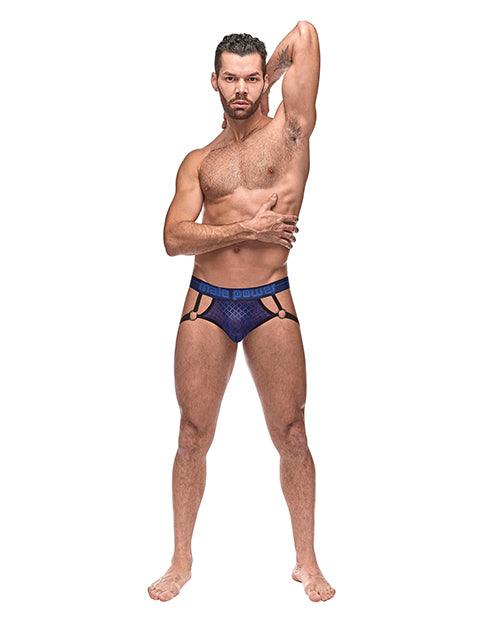 product image, Diamond Mesh Jock Ring Blue