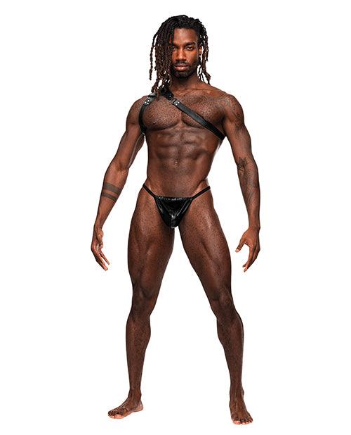 product image, Zodiac PU Leather Shoulder Harness Black O/S