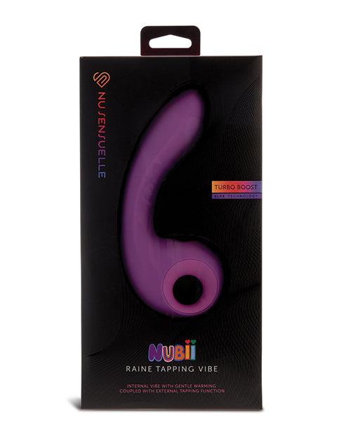 product image, Nu Sensuelle Raine Nubii Tapping Vibe w/Turbo Boost & Warming - Purple