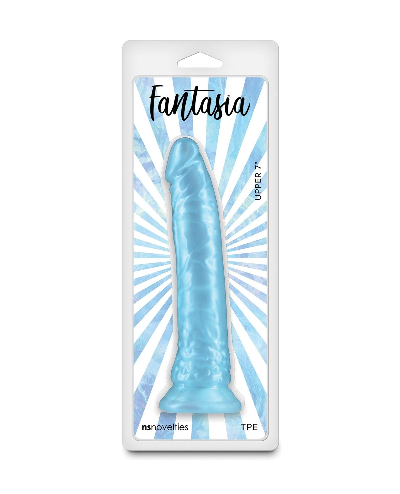 product image, Fantasia Upper 7" Dildo - Turquoise