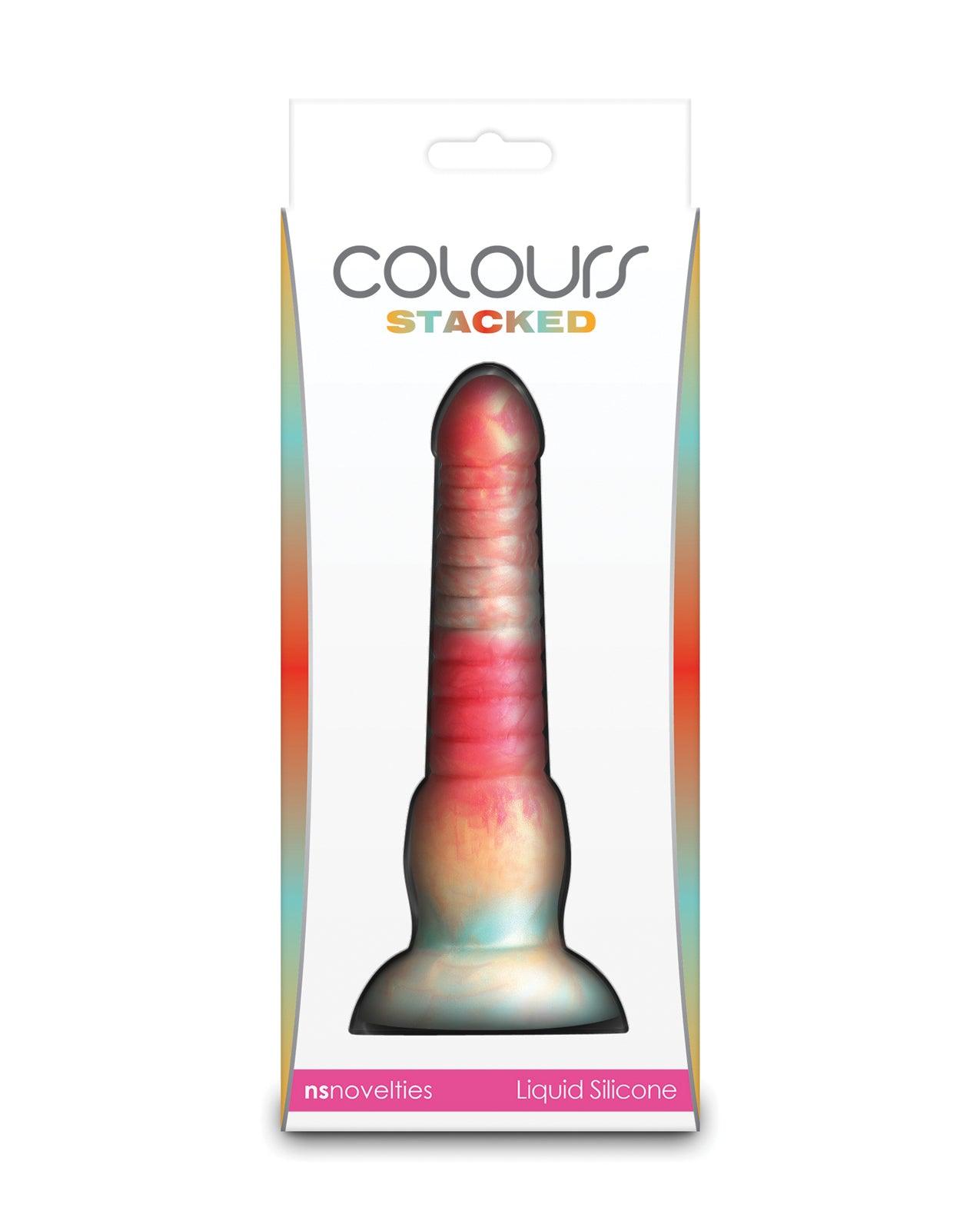 image of product,Colors Stacked 6" Dildo