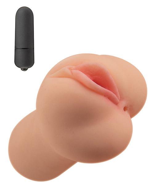 image of product,Always Horny Vibrating stroker and Ass Masturbator - Flesh