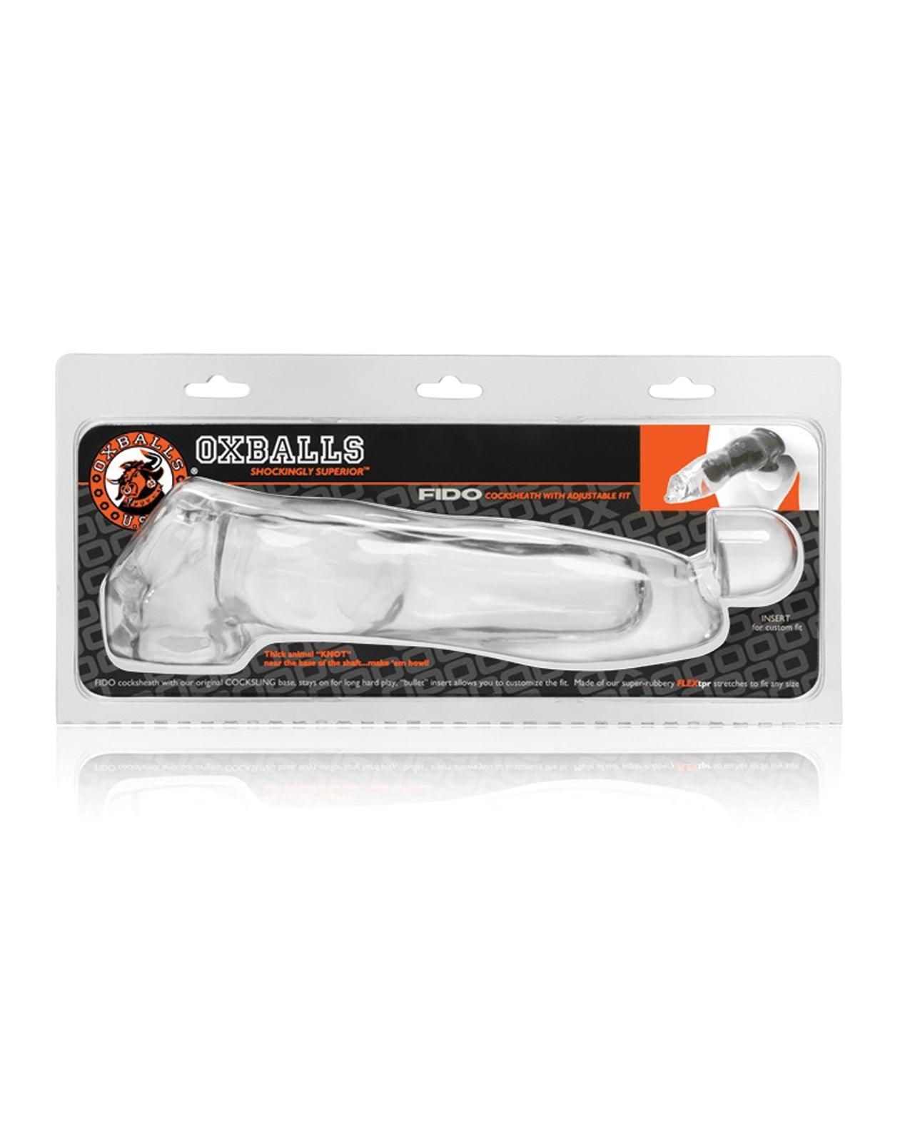 image of product,Oxballs Fido Beast Cock Sheath - Clear