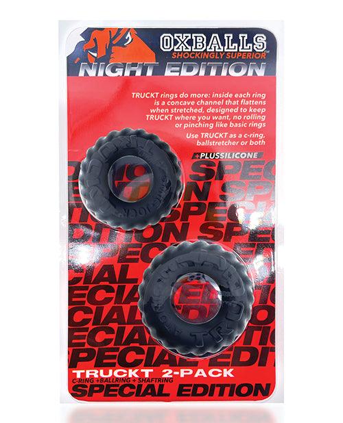 image of product,Oxballs TruckT Cock & Ball Ring Special Edition - Night Pack of 2