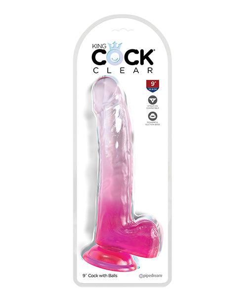 image of product,King Cock Clear Cock W/balls