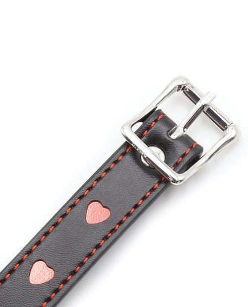 product image,Plesur Heart Ball Gag w/Red Hearts - Black