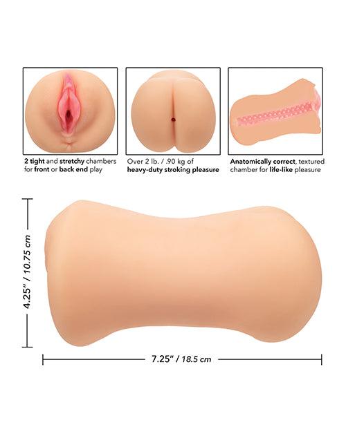 image of product,Stroke It Dual Entry stroker & Ass - Ivory