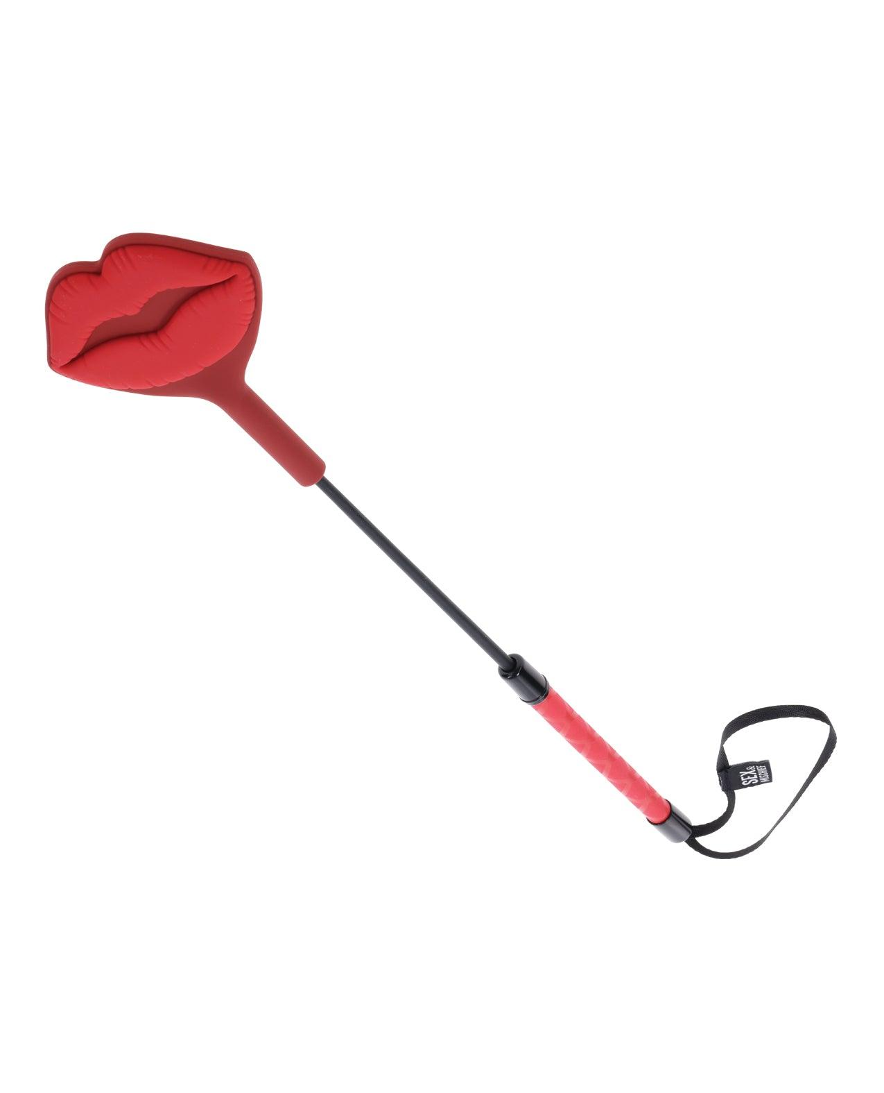 image of product,Sex & Mischief Ex's & Oh's Kiss Crop - Red/Black
