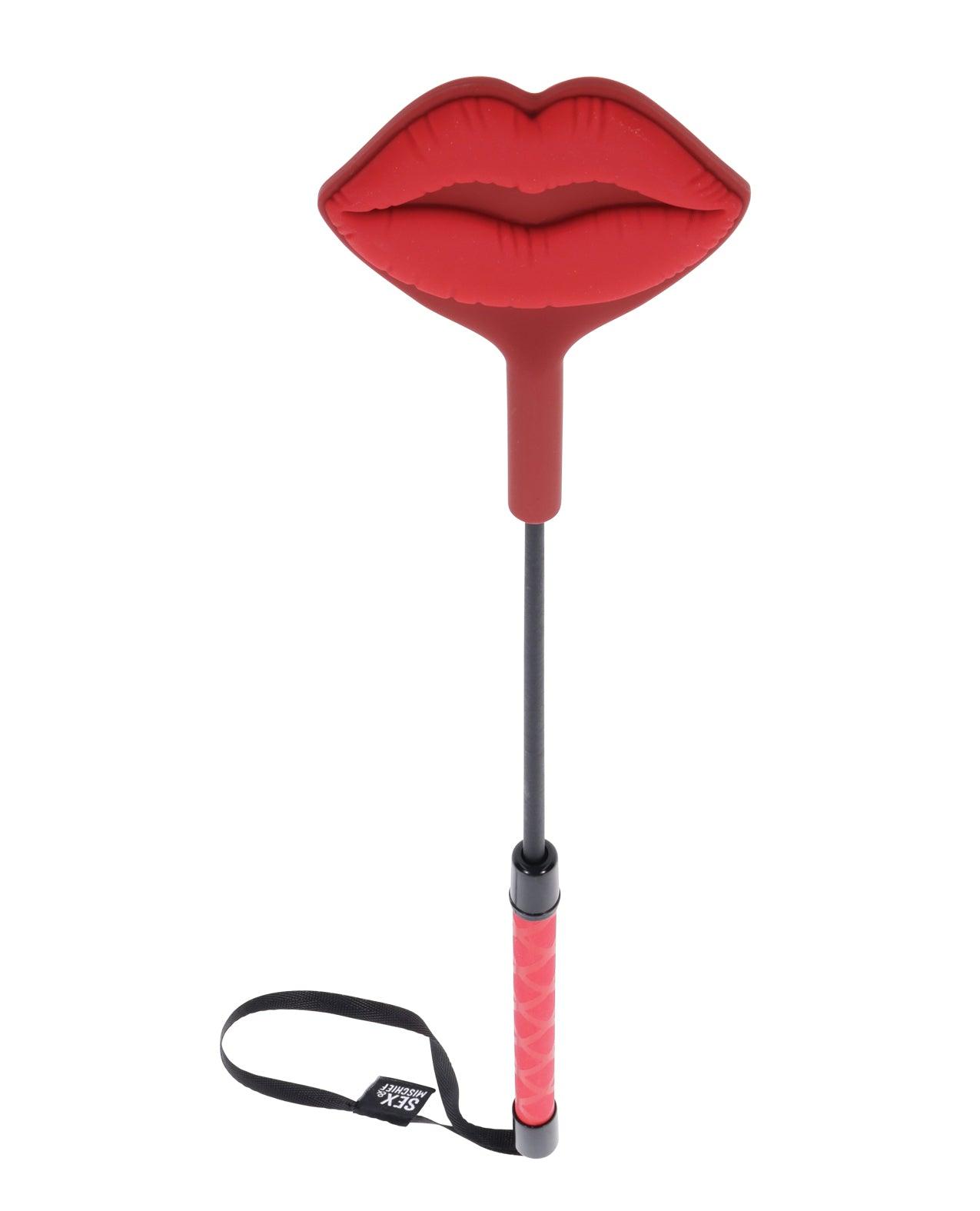 image of product,Sex & Mischief Ex's & Oh's Kiss Crop - Red/Black