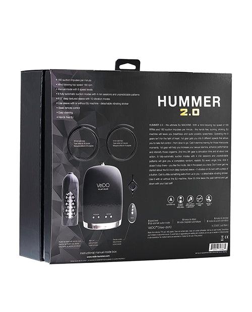 image of product,VeDO Hummer 2.0 Masturbator - Black