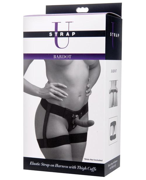 product image, Strap U Bardot Elastic Strap-On Harness w/Thigh Cuffs