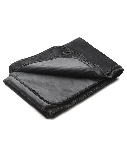 image of product,Bedroom Bliss Love Cover Waterproof Throw Blanket - Black