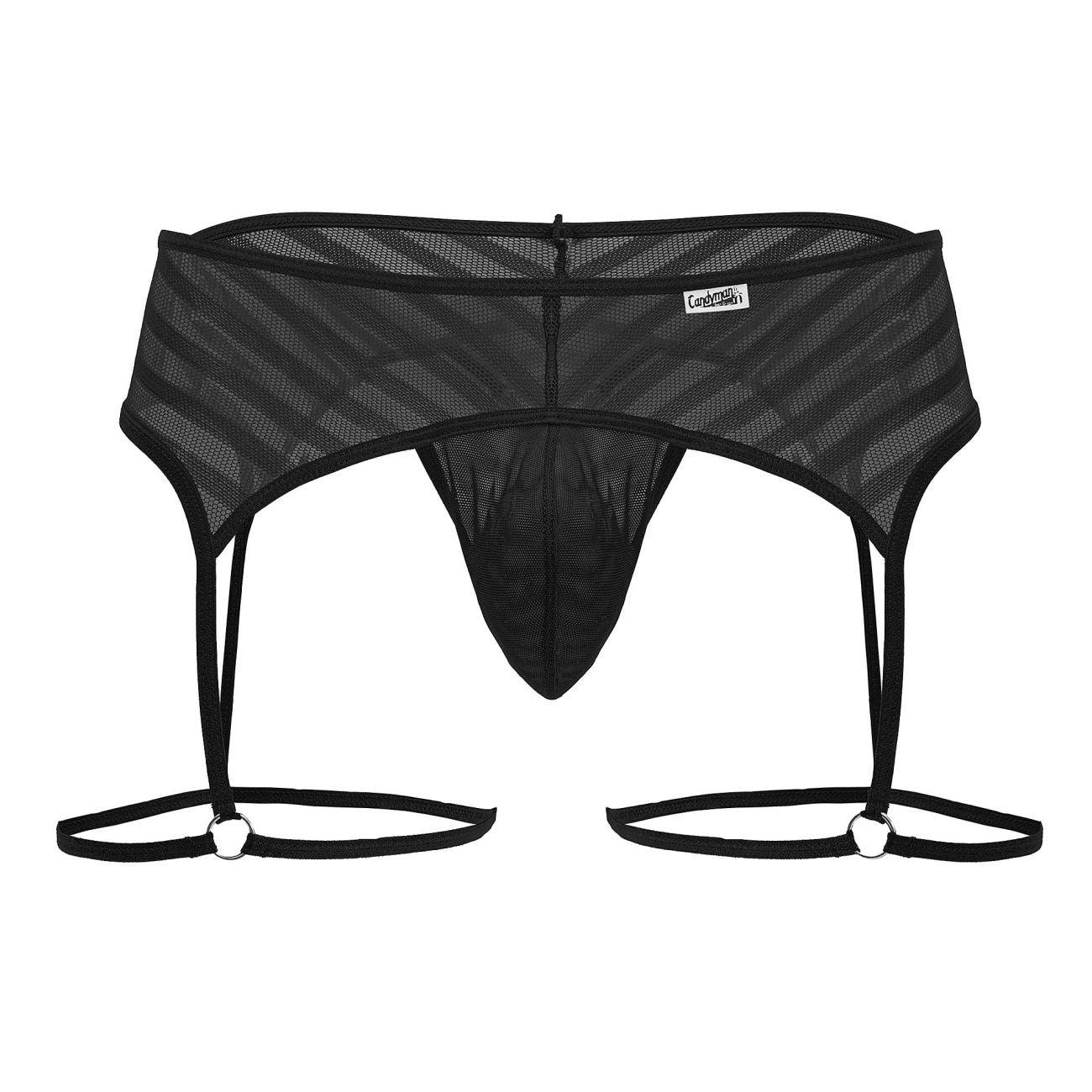 image of product,Mesh Garter Thongs