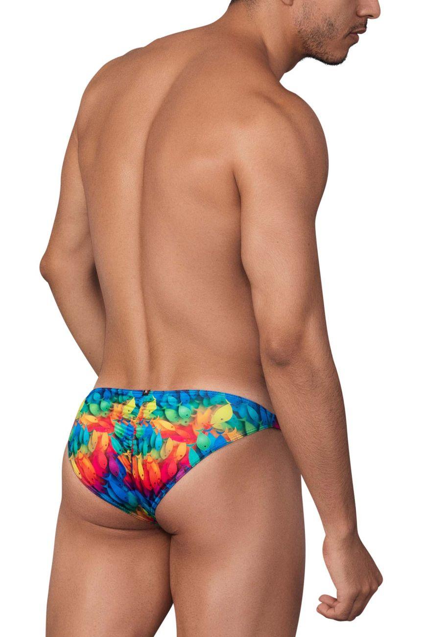 image of product,Printed Microfiber Bikini