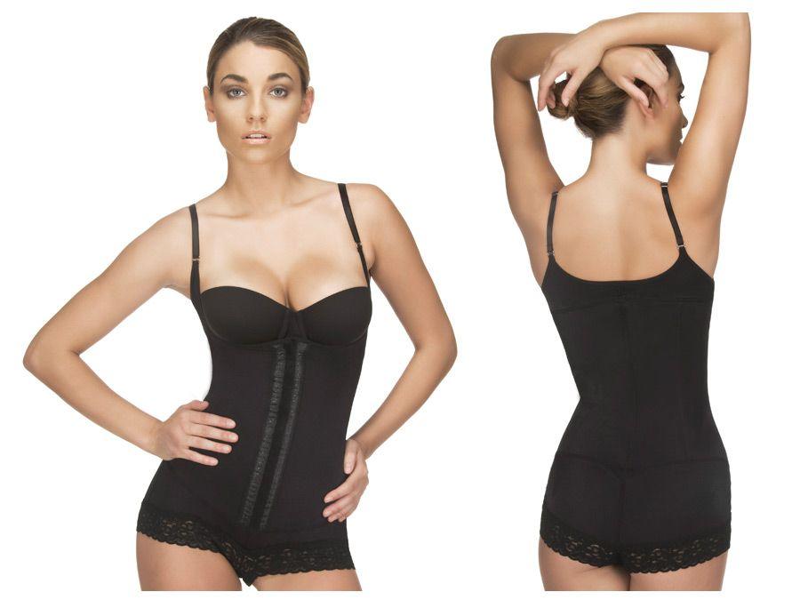 image of product,Megane Open Bust Bodysuit w/ Lace Trim
