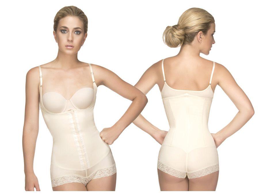 image of product,Megane Open Bust Bodysuit w/ Lace Trim