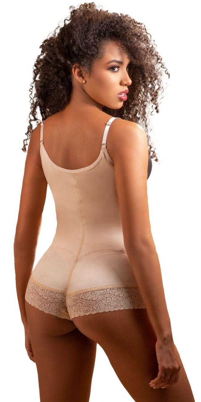 image of product,Megane Open Bust Bodysuit w/ Lace Trim