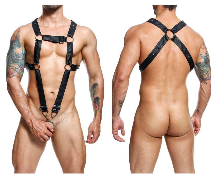 product image, DNGEON Cross Cockring Harness