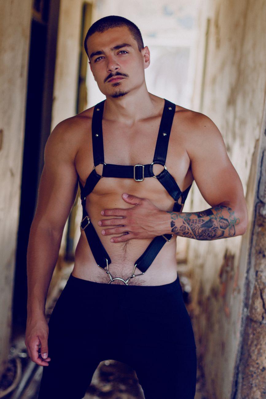 image of product,DNGEON Cross Cockring Harness