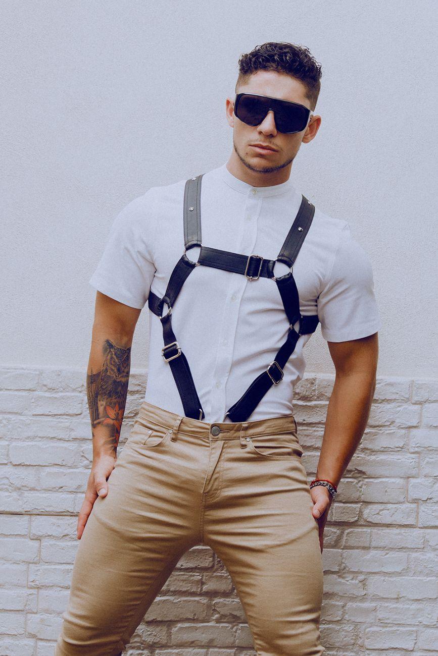image of product,DNGEON Cross Cockring Harness