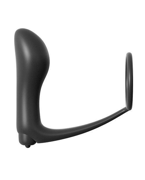 image of product,Anal Fantasy Collection Ass Gasm Vibrating Plug W/cockring - SEXYEONE